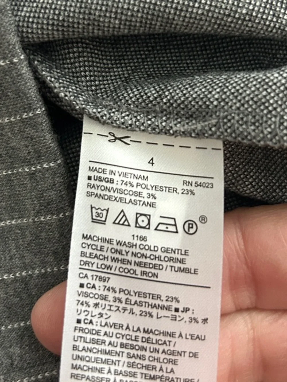 Banana Republic Factory Grey Pinstripe Sheath Dress - Picture 5 of 7